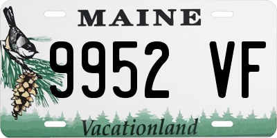 ME license plate 9952VF