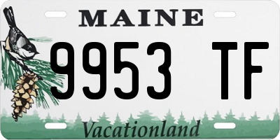 ME license plate 9953TF