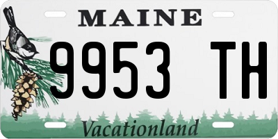 ME license plate 9953TH