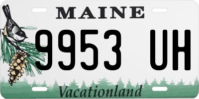ME license plate 9953UH
