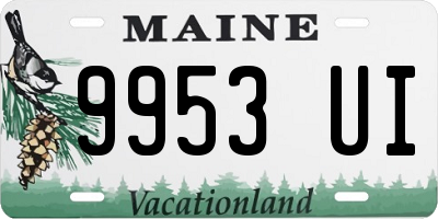 ME license plate 9953UI