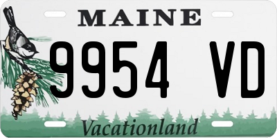 ME license plate 9954VD