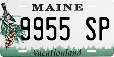 ME license plate 9955SP