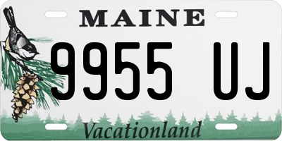 ME license plate 9955UJ