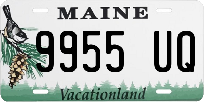 ME license plate 9955UQ