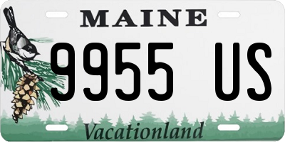 ME license plate 9955US