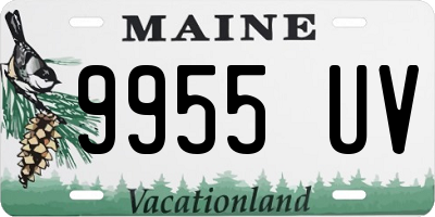 ME license plate 9955UV