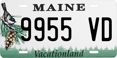 ME license plate 9955VD