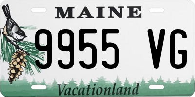 ME license plate 9955VG