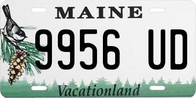 ME license plate 9956UD