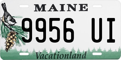 ME license plate 9956UI
