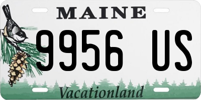 ME license plate 9956US