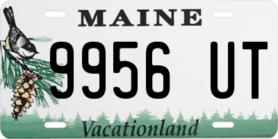 ME license plate 9956UT