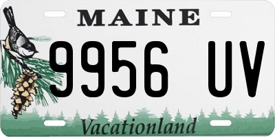 ME license plate 9956UV