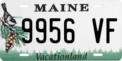 ME license plate 9956VF