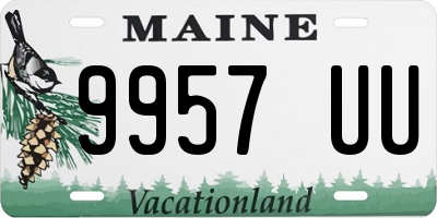 ME license plate 9957UU