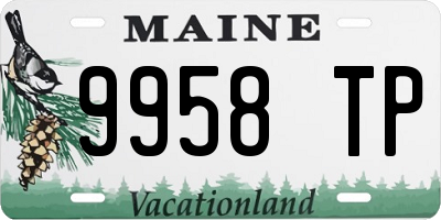 ME license plate 9958TP