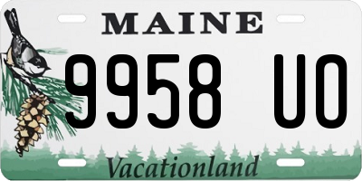 ME license plate 9958UO