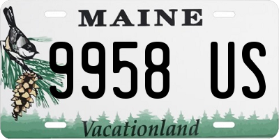 ME license plate 9958US