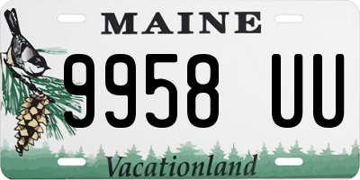 ME license plate 9958UU