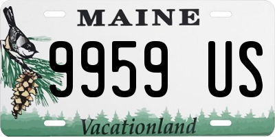 ME license plate 9959US