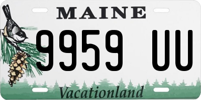 ME license plate 9959UU