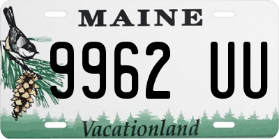 ME license plate 9962UU