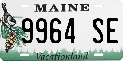 ME license plate 9964SE