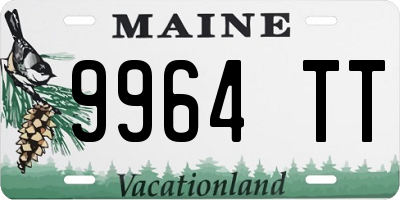 ME license plate 9964TT