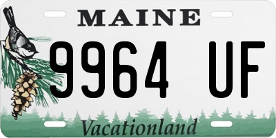 ME license plate 9964UF