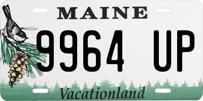 ME license plate 9964UP