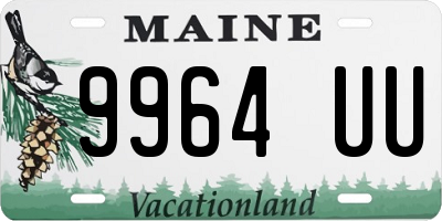 ME license plate 9964UU