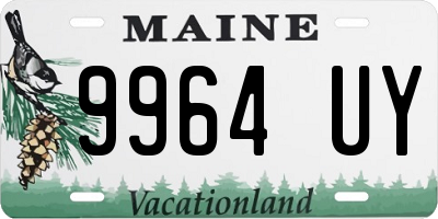 ME license plate 9964UY