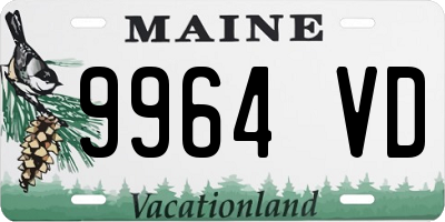 ME license plate 9964VD
