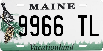 ME license plate 9966TL