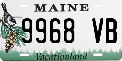 ME license plate 9968VB