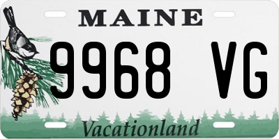 ME license plate 9968VG