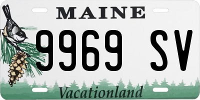 ME license plate 9969SV
