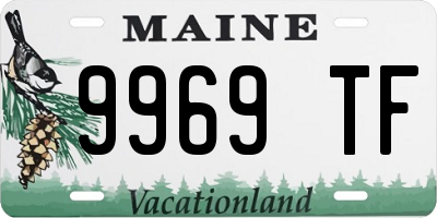 ME license plate 9969TF