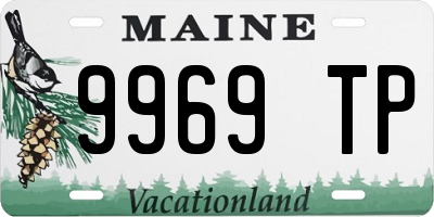 ME license plate 9969TP