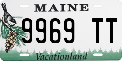 ME license plate 9969TT