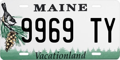 ME license plate 9969TY