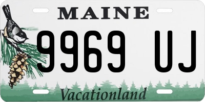 ME license plate 9969UJ