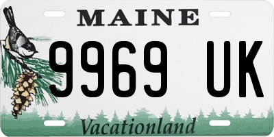 ME license plate 9969UK