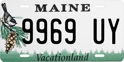 ME license plate 9969UY