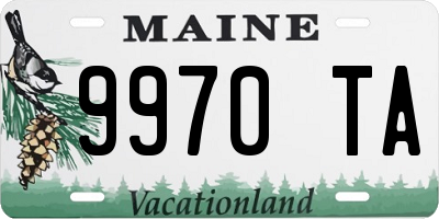 ME license plate 9970TA