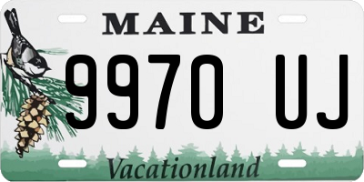 ME license plate 9970UJ