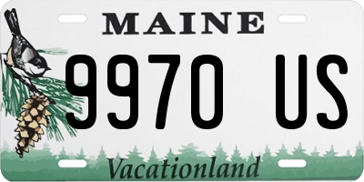 ME license plate 9970US