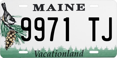 ME license plate 9971TJ