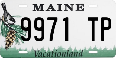 ME license plate 9971TP